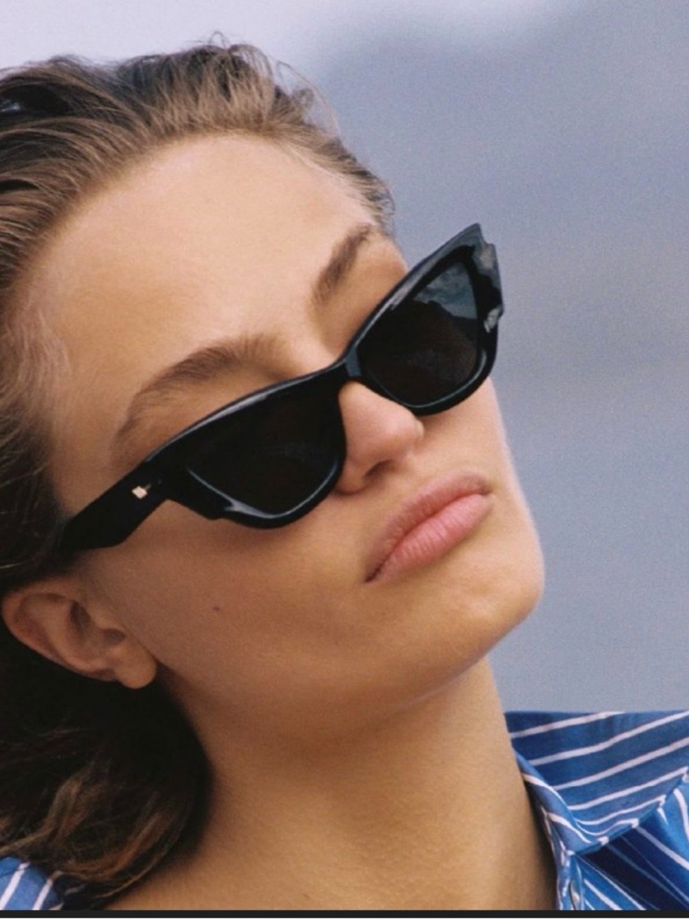 Le Specs Black Cat-Eye Sunglasses - Picture 2 of 8